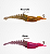 Isca Artificial Camarão Black Pearl 8,5cm C/JIG Cores Chá Pink Verde Dourado Vermelho Chá Preto - Imagem 5