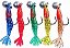 Isca Artificial Camarão Flecha Silicone Soft C/Jig Cores Sortidas Tamanhos 5,5 7,0 8,5cm 5 Unidades - Imagem 3