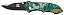 Canivete Tático Albatroz Camuflado 19cm K205 Lamina Lisa de Aço inox - Imagem 3
