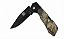 Canivete Camuflado Tatico Albatroz 20cm K207 Lamina Preto Liso e Afiado em Aço Inox - Imagem 4