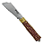Canivete Xingu Retratil Pesca e Camping XV3153 19cm Lamina Metal Cabo de Madeira - Imagem 1