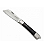 Canivete Xingu Cabo Madeira Preto XV3180 17cm Lamina lisa Afiada Metal Para Pesca e Camping - Imagem 1