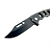 Canivete Xingu Cabo Metal XV3577 16cm Lamina Aço Inox Lisa Afiado Preto - Imagem 5