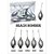 Chumbo Chumbada Beach Bomber Haster Longa Pacote de 1 kg Com Gramaturas de 80g 90g 100g 110g 120gramas - Imagem 5