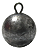 Chumbo Chumbada de Pesca Esportiva Pacote de 1 Kg Modelo Bola Com Argola - Imagem 2