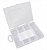Estojo Organizadora Maleta Emifran Multiuso 12 Divisórias Transparente Modelos EP-045 ou EP-040 - Imagem 1