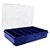 Estojo Organizadora Maleta HI Para Pesca 20x13 Azul 6 Divisórias Transporte P/ Boias, Giradores, Chumbos, iscas, etc. - Imagem 2