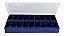 Estojo Maleta Organizadora HI Para Pesca 35X22cm Azul 18 Divisórias em Polipropileno Para Pescadores - Imagem 1