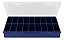 Estojo Maleta Organizadora HI Para Pesca 35X22cm Azul 18 Divisórias em Polipropileno Para Pescadores - Imagem 4