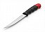 Faca Xingu Flutuante Para Pesca 26,5cm Lamina Afiada Aço inox Lisa 5" XY2605 Cabo de Borracha - Imagem 2