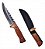 Faca Esportiva SQ4179 Afiada de Aço inoxidável Cabo de Madeira 29cm Para Caça, Pesca, Acampamento. - Imagem 5