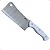 Faca Cutelo Profissional Lamina em Aço Inox 6" Polegadas 27,5cm SQ4606 Cabo em Plástico Branco Ergonômico - Imagem 1