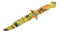 Faca Xingu Esportiva Camuflado C/Mini Bússola 30cm XV2562 Lamina Lisa + Serrilhada em Aço Inox - Imagem 1