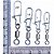 Girador Com Snap Nice Silver Nº1/0 Com 100 Unidades em Aço Inox de Alta Qualidade e Durabilidade - Imagem 5