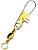 Girador Com Snap Chapinha Gold de Alta qualidade Diversos Tamanhos Nº1 3 5 1/0 3/0 Caixa Com 100 Unidades - Imagem 2