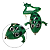 Isca Artificial Maruri Sapinho W030 de 4cm ou 6cm Cores Verdes C/2 Unidades Silicone Soft - Imagem 4