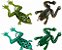 Isca Artificial Maruri Sapinho W030 de 4cm ou 6cm Cores Verdes C/2 Unidades Silicone Soft - Imagem 1