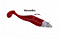 Isca Artificial Shad Maximus 32cm 350Gr Cabeça de Chumbo C/Cores Laranja Vermelho ou Rosa - Imagem 3