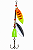 Isca Artificial Para Pesca Giratórias Spinner Colher De Metal H21598 9cm 6gr 5 Unidades - Imagem 1