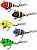 Kit de Isca Artificial Jig Maya C/5 Unidades 10gr 2,5cm Para Pesca de Robalo, Black, Bass, Tucunaré, Traíra entre Outros - Imagem 1