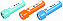 Lanterna Mini AF XSD833 Caixa Expositor C/30 Unidade 1W Recarregável Cores Azul Laranja e Azul Claro - Imagem 1