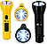 Lanterna Manual SQ4227 Recarregável/ Pilha/ Solar 2W Cor Sortida Para Pesca, Caça, Camping, Atividades ao ar livre entre outros - Imagem 1