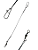 Leader Chicotes Albatroz 12cm C/100 Und 45LB Resistência Até 20kg Para Pesca de Alta Qualidade - Imagem 1
