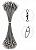 Leader Aço Flexível Marine Nickel C/100 Und Novo Snap Reforçado 10 cm - 20 libras, 30 cm - 90 Libras - Imagem 1