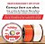 Linha Pedreiro Mazzaferro Nylon Laranja 0.80MM 10X100M 28,1kg de Alta Qualidade - Imagem 3