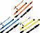 Vara Para Pesca Pop Austin 60LB 2,70m 2 Partes Cores Blue Yellow Orange Para Carretilha - Imagem 1
