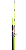 Vara de Pesca Safira C Casting 30lbs 1,65M 2 Partes Cores Sortida Para Carretilha Fibra de Vidro Maciça - Imagem 3