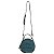 Bolsa Transversal Média Croco arredondada com detalhes em bordado Azul WJ - Imagem 1