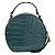 Bolsa Transversal Média Croco arredondada com detalhes em bordado Azul WJ - Imagem 4
