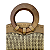 Bolsa Satchel Grande Tramada com Alças de Madeira WJ 45989 - Imagem 5