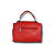 Bolsa Transversal Mão Detalhe Ziper na Frente Melo & SY Vermelho - Imagem 4