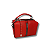 Bolsa Transversal Mão Detalhe Ziper na Frente Melo & SY Vermelho - Imagem 2