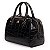 Bolsa Báu Média em verniz Croco WJ preto - Imagem 2