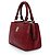BOLSA SATCHEL MEDIA COM ALCA ROLETE TRESSE BURGUNDY - Imagem 2