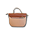 BOLSA FEMININA ESTRUTURADA BEGE COM MARROM - Imagem 3