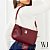 BOLSA TRANSVERSAL MEDIA COM ALCA DE OMBRO - BURGUNDY - Imagem 1