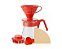 Conjunto KIT Hario V60 para passar café - Vermelho - Imagem 1