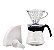Conjunto KIT Hario V60 para passar café - Preto - Imagem 3