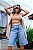 VBS-1912   BERMUDA JEANS FEMININA JORTS - Imagem 5