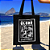 Bolsa Ecobag PRETA 100% Algodão Estampa GLOBO Reutilizável Estilosa - Imagem 3