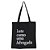 Bolsa Ecobag  100% algodão Black Estampa LUTE COMO ADV. - Imagem 1