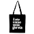 Bolsa Ecobag PRETA 100% Algodão Estampa LUTE COMO GAROTA Reutilizável Estilosa - Imagem 3