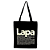 Bolsa Ecobag PRETA 100% Algodão Estampa LAPA Reutilizável Estilosa - Imagem 4