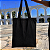 Bolsa Ecobag PRETA 100% Algodão Estampa CRUA Reutilizável Estilosa - Imagem 3