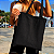Bolsa Ecobag PRETA 100% Algodão Estampa CRUA Reutilizável Estilosa - Imagem 1
