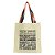 Bolsa Ecobag 100% algodão Estampa ESCRITAS  (Alça arco-íris) - Imagem 1